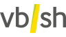 Logo vbsh Logo vbsh. In dark gray letters is "vbsh" in lower case. There is a yellow and green slash between the b and s.