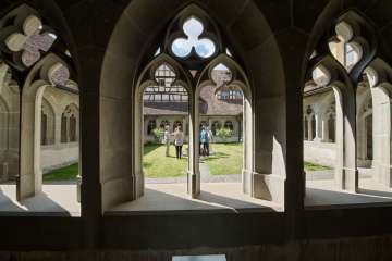 Inner courtyard, city tour, Stein am Rhein