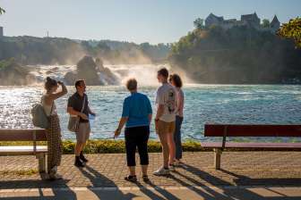 August, Rhine Falls tour