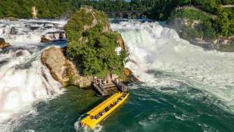 Rhyfall Mändli  river journey the Rhine Falls