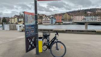 Public bicycle pump Schifflände