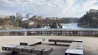 Rhine Falls e-lounge bike charging station 