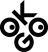 OK:GO logo. In black letters it says OKGO in capital letters. There is a black dot in the two Os. This makes the Os look like eyes.