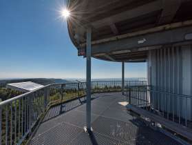 View from the top platform of the Hagenturm in Merishausen