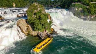 Rhyfall Mändli - river journey at the Rhine Falls